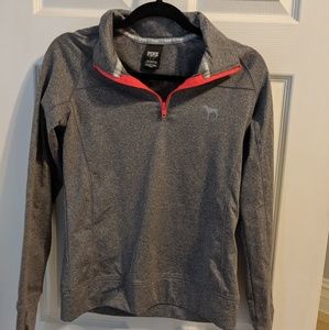 PINK quarter zip top